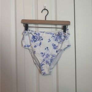 Floral High-Waisted Bikini Bottoms